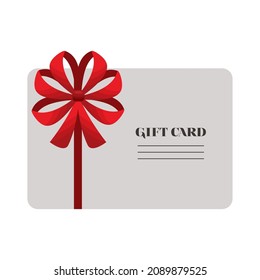 elegant bow in giftcard icon