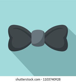 Elegant bow tie icon. Flat illustration of elegant bow tie vector icon for web design