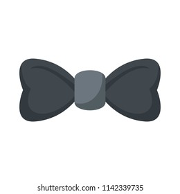 Elegant bow tie icon. Flat illustration of elegant bow tie vector icon for web isolated on white