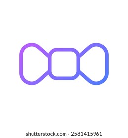 Elegant Bow Tie Icon with Gradient Design