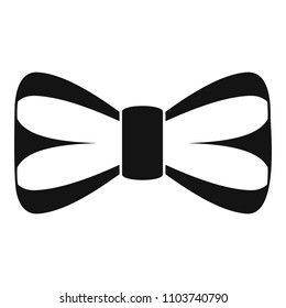 Elegant bow tie icon. Simple illustration of elegant bow tie vector icon for web design isolated on white background