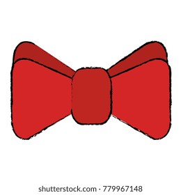 elegant bowntie isolated icon