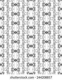 Elegant bows. Graphically seamless pattern.