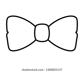 elegant bowtie accessory icon