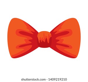 elegant bowtie accessory icon vector illustration