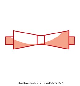 elegant bowtie isolated icon