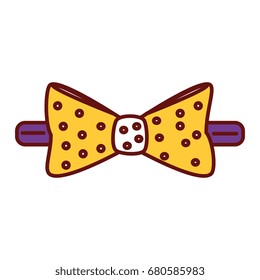 elegant bowtie isolated icon