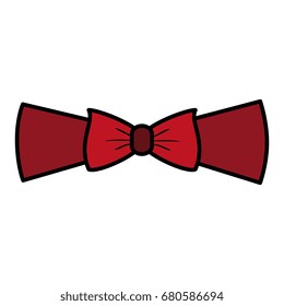 elegant bowtie isolated icon