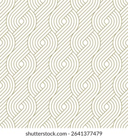 Elegant Braided Lines A Seamless Golden Texture