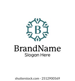 Elegant Brand Identity Logo Template with a Decorative Flair
