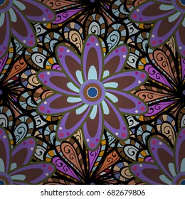 Elegant, bright and seamless flower pattern design. It can be used on mug prints, baby apparels, wallpaper, wrapping boxes etc.