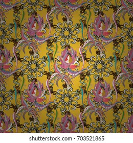 Elegant, bright and seamless flower pattern design. It can be used on mug prints, baby apparels, wallpaper, wrapping boxes etc.
