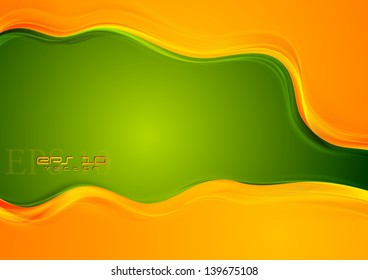 Elegant bright wavy background. Vector design eps 10
