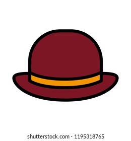 elegant british male hat icon