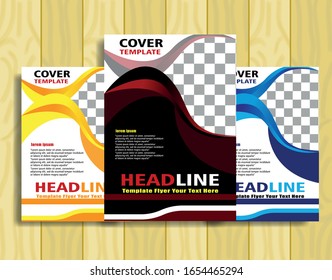 elegant brochure. Design template vector
