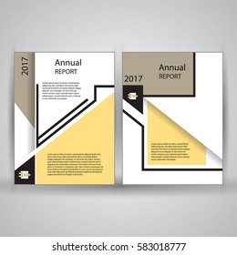 Elegant Brochure / flyer / report design set. This composition is in eps10 vector format.