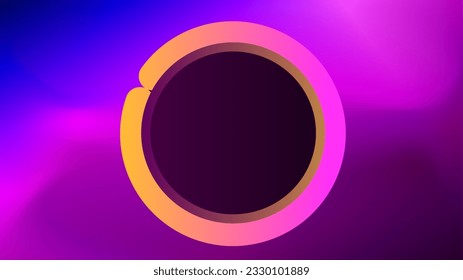 Elegant broken outline placeholder frame over twilight gradient background