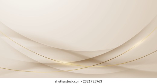 Eleganter brauner Hintergrund mit luxuriösen goldenen Elementen Modernes, abstraktes 3D-Vektorgrafik-Design