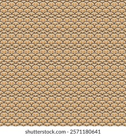 Elegant Brown and Beige Art Deco Seamless Pattern
