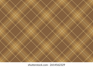 Elegant brown and beige plaid pattern.  Perfect for textile design, website backgrounds, or autumnal themed projects. This seamless texture evokes a sense of warmth and sophistication.