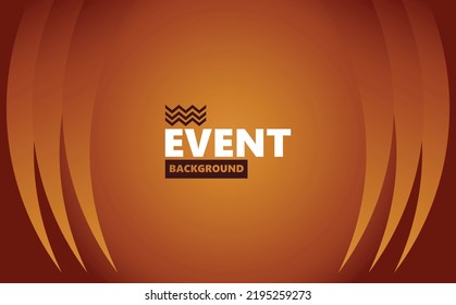 Elegant Brown Colored Abstract Vector Background. Background For Event, Photo Booth, Talk Show, Banner, And Backdrop.