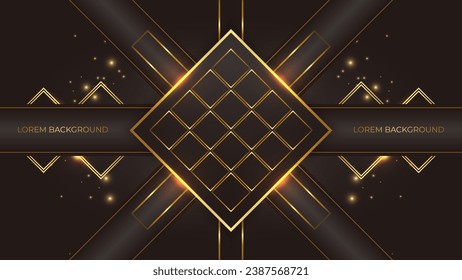 elegant brown geometric background design