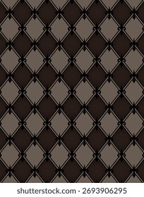Elegante patrón geométrico marrón con Formas de diamante y arco