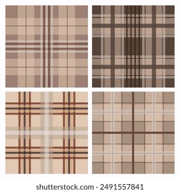 Elegante Vector marrón a cuadros. Ideal para el Fondo de pantalla, diseños de ropa, patrones de tela y muchos otros usos. Escalable y fácil de replicar.