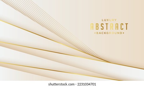 Elegant brown shade background with line golden elements.