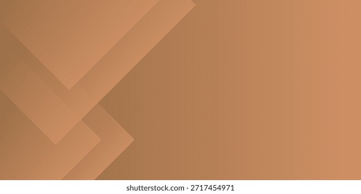 Elegant brown shade background with line golden elements. Realistic luxury paper cut style 3d modern concept. vector illustration for design.