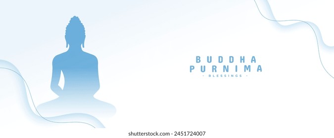 elegant buddha purnima festive wallpaper for faith and peace vector