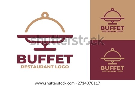 An elegant buffet logo perfect for upscale dining spaces, banquet halls, and hotel restaurants.