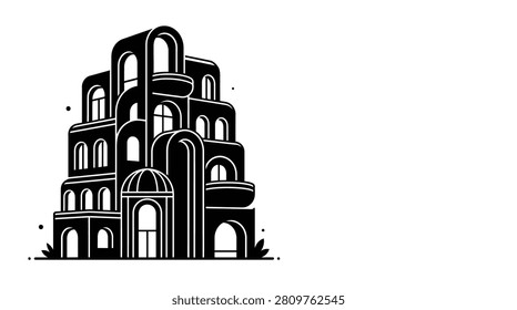 Elegant building icon representing historical or religious architecture.