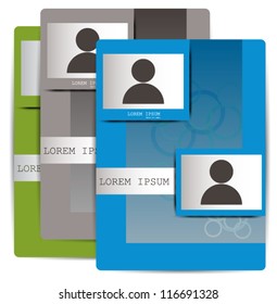 elegant business card brochure design