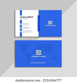 Elegant business card design with modern