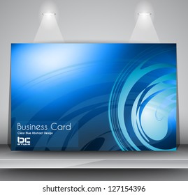 Elegant business card design template - Ideal for corporate card background or modern brochure covers.