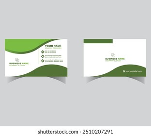 elegant business card design template name card layout and square size. vector template design