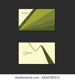 Elegant Business Card Design Template. Editable Abstract Vector Background for Branding