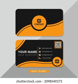 elegant business card design vector