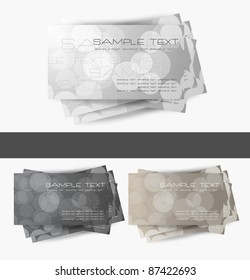 elegant business card set vector