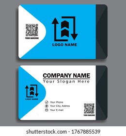 Elegant business card, size 3,254 inch x 2,165 inch. Design template vector