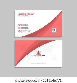 Elegant business card template with modern design