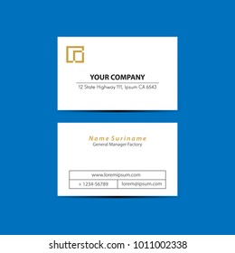 Elegant business card template vector illustration eps 10