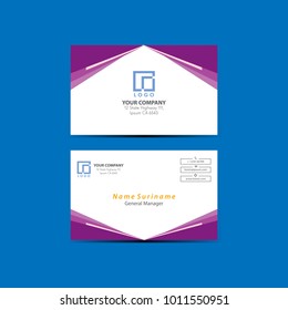 Elegant business card template vector illustration eps 10