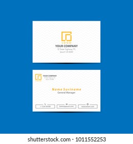 Elegant business card template vector illustration eps 10