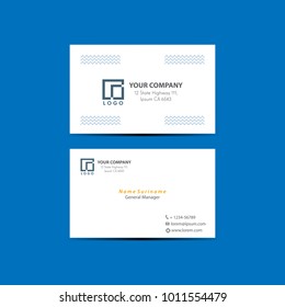 Elegant business card template vector illustration eps 10