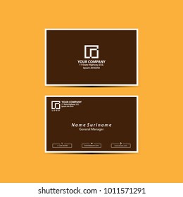 Elegant business card template vector illustration eps 10