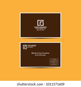 Elegant business card template vector illustration eps 10