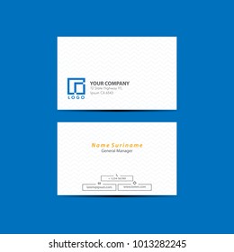 Elegant business card template vector illustration eps 10