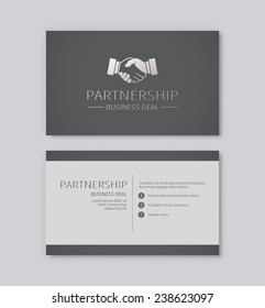 Elegant business card template. Vector illustration